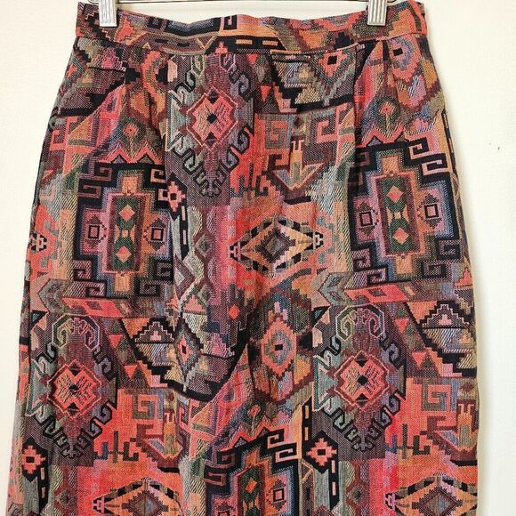EUC VINTAGE DOUBLE KK DESIGNS SOUTHWESTERN KILIM PAIR TOP & SKIRT SIZE M - Picture 3 of 16